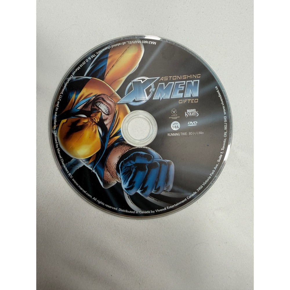 Astonishing X-Men Gifted DVD Marvel Knights Motion Comic Wolverine Disc Only